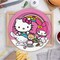 8 Count Hello Kitty Paper Dinner Plates Birthday Party Supplies for Girls Pink Rainbow Theme 9"